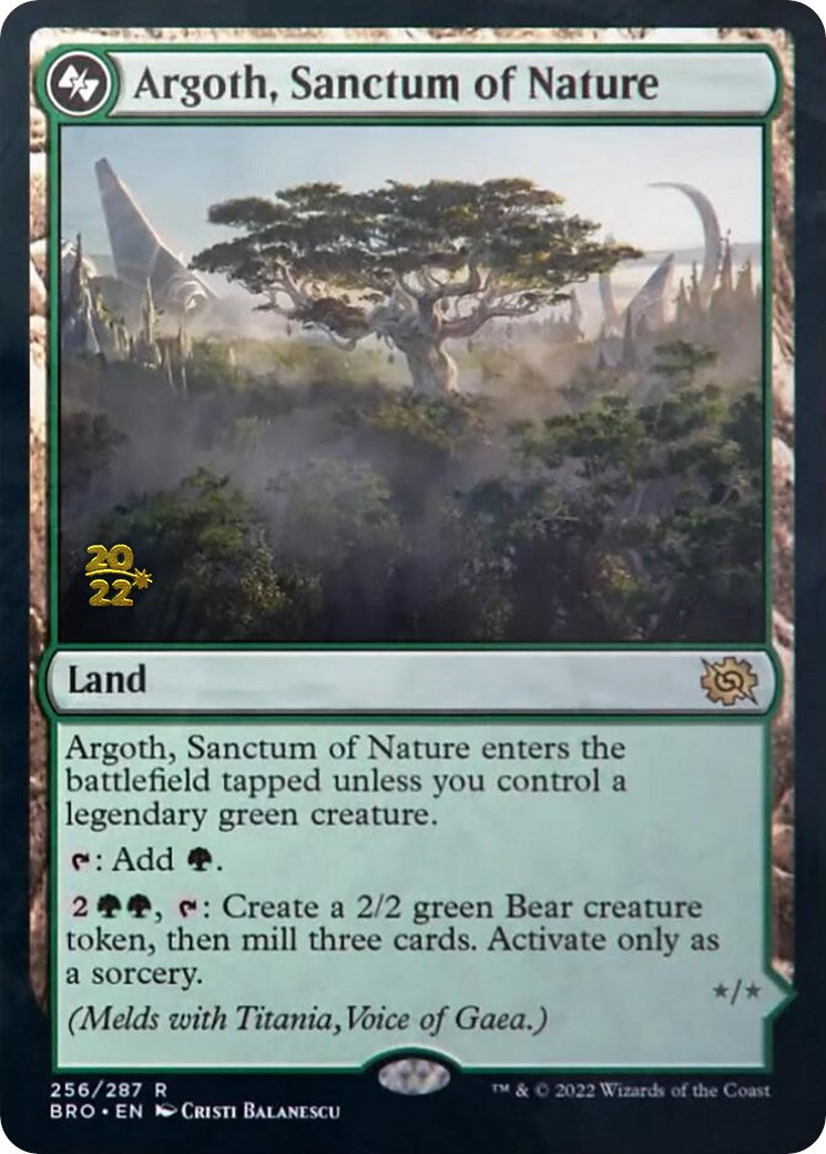 Argoth, Sanctum of Nature [The Brothers' War Prerelease Promos] | Devastation Store