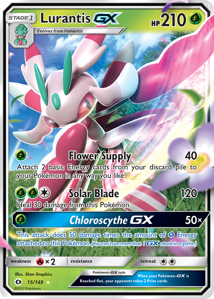 Lurantis GX (15/149) [Sun & Moon: Base Set] | Devastation Store