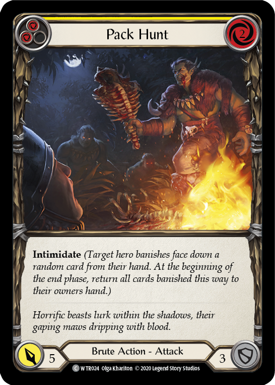 Pack Hunt (Yellow) [WTR024] Unlimited Edition Rainbow Foil - Devastation Store | Devastation Store