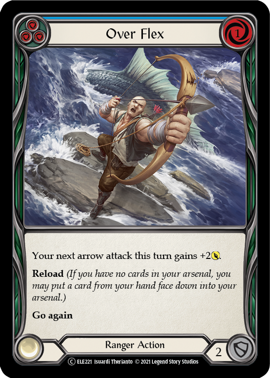 Over Flex (Blue) [U-ELE221] Unlimited Rainbow Foil | Devastation Store