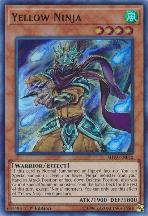 Yellow Ninja [SHVA-EN012] Super Rare | Devastation Store