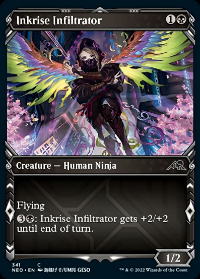 Inkrise Infiltrator (Showcase Ninja) [Kamigawa: Neon Dynasty] | Devastation Store