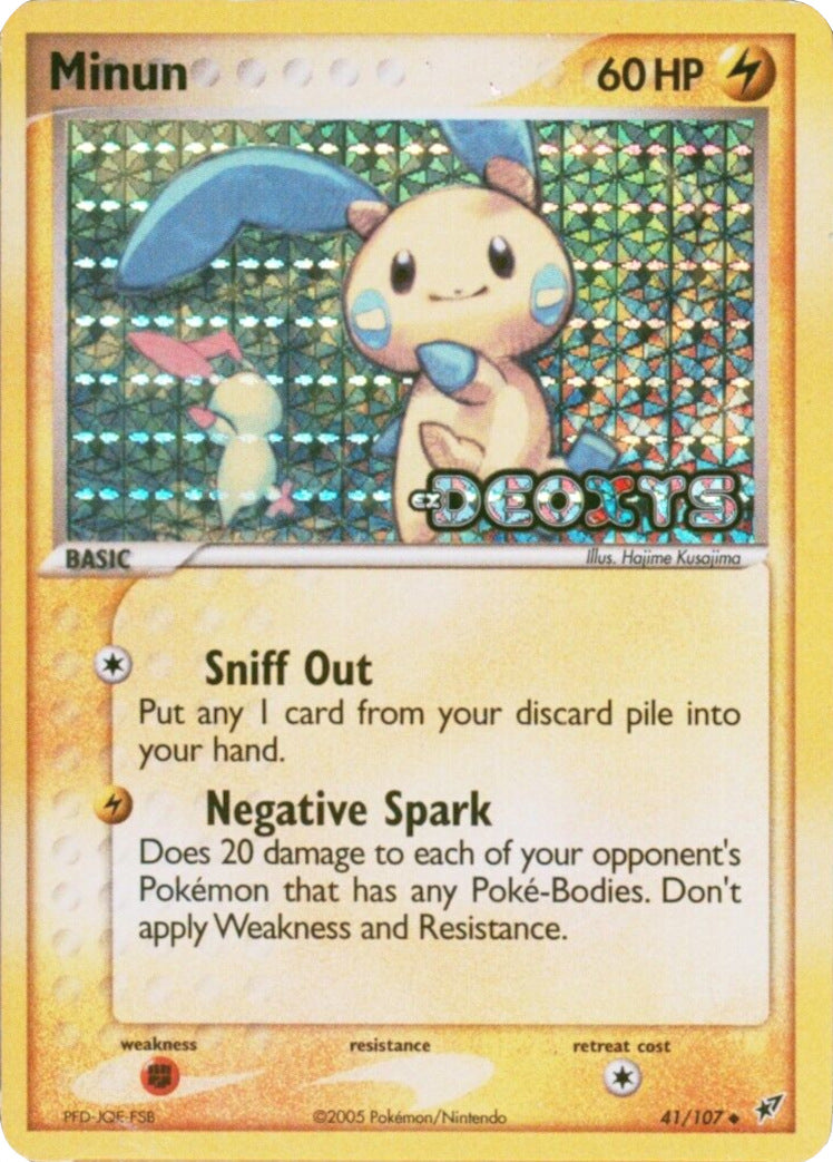 Minun (41/107) (Stamped) [EX: Deoxys] | Devastation Store