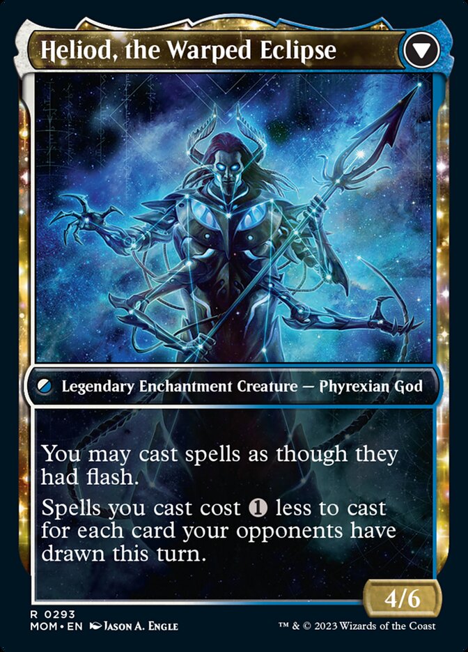 Heliod, the Radiant Dawn // Heliod, the Warped Eclipse (Showcase Planar Booster Fun) [March of the Machine] | Devastation Store