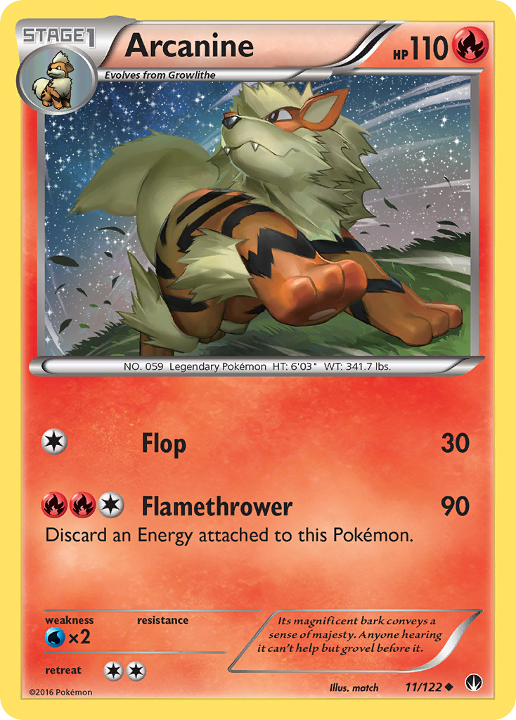 Arcanine (11/122) [XY: BREAKpoint] | Devastation Store