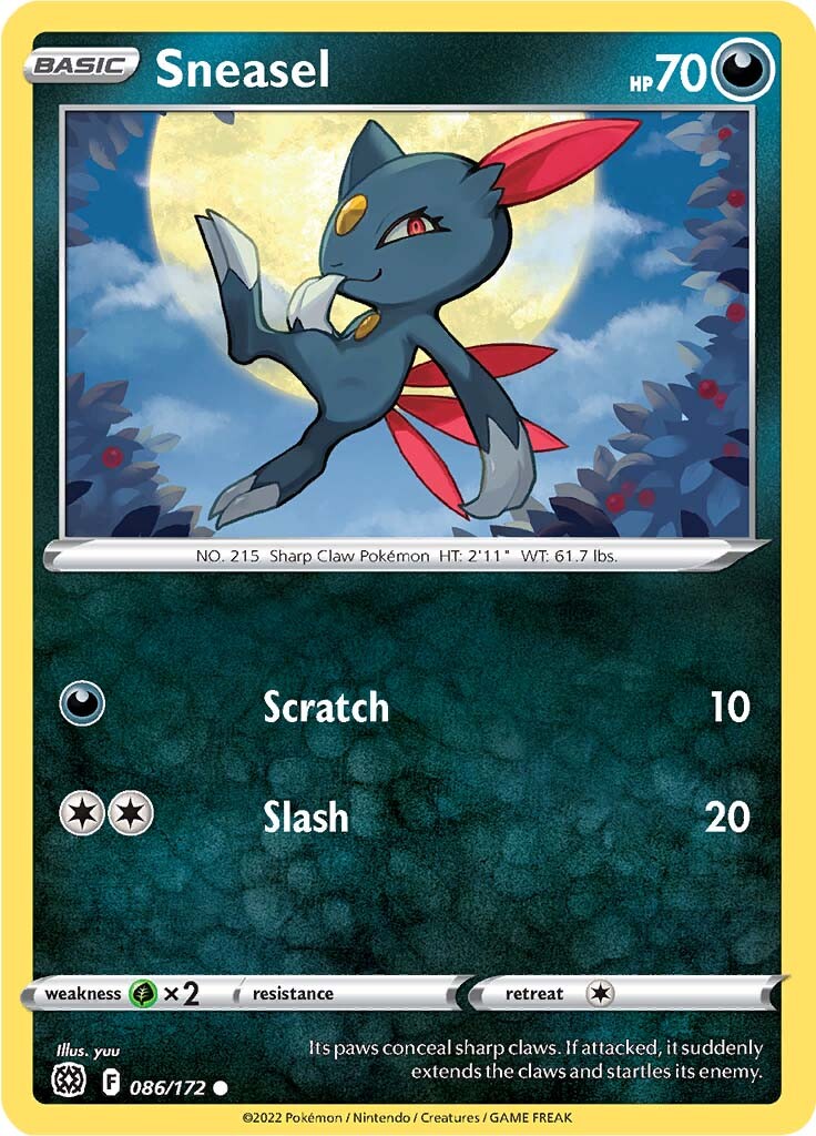 Sneasel (086/172) [Sword & Shield: Brilliant Stars] | Devastation Store