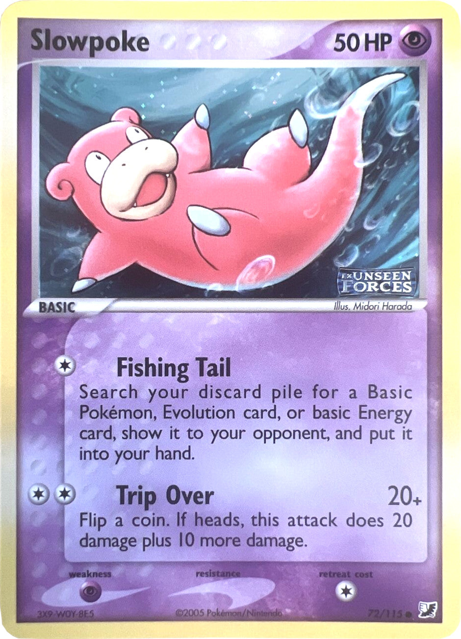 Slowpoke (72/115) (Stamped) [EX: Unseen Forces] | Devastation Store