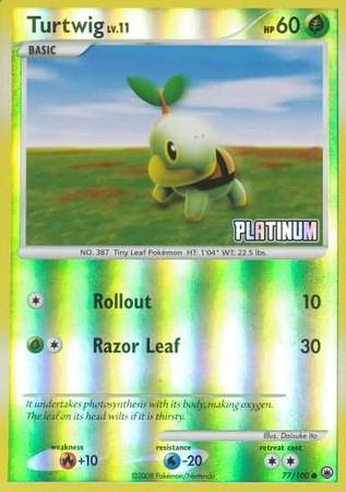 Turtwig (77/100) [Burger King Promos: 2009 Collection] | Devastation Store