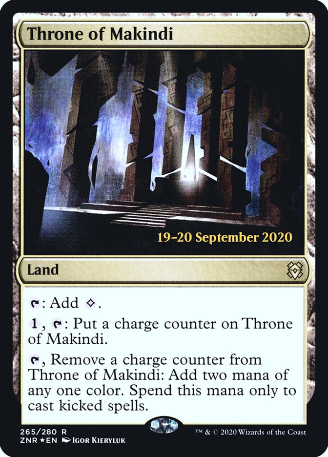 Throne of Makindi [Zendikar Rising Prerelease Promos] | Devastation Store