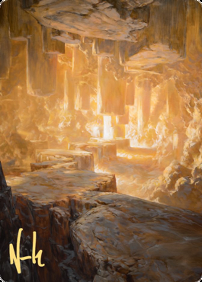 Pillarverge Pathway Art Card (Gold-Stamped Signature) [Zendikar Rising Art Series] | Devastation Store