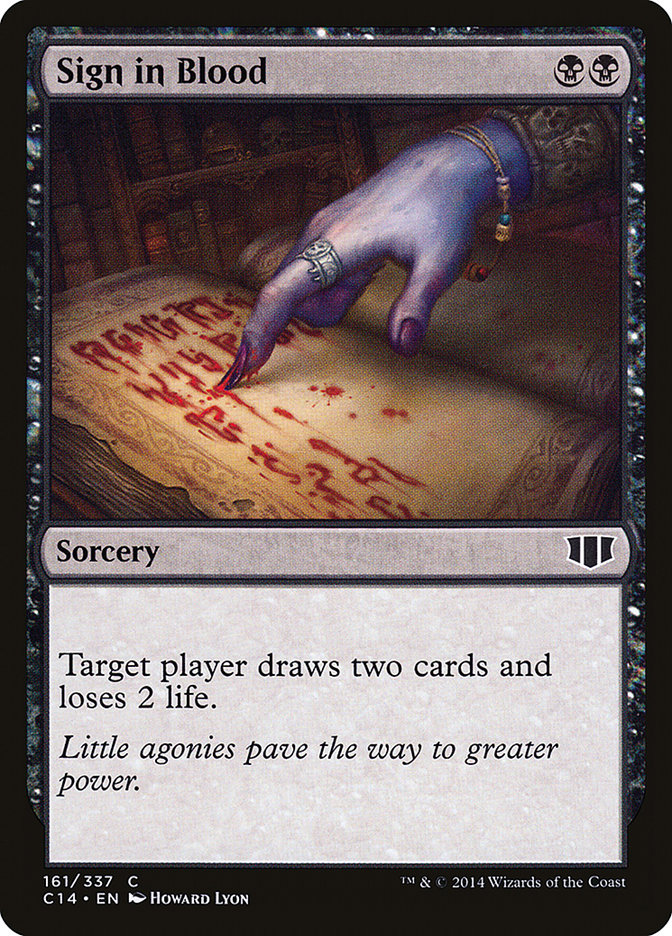 Sign in Blood [Commander 2014] - Devastation Store | Devastation Store