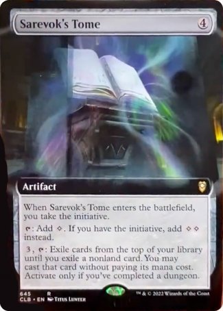 Sarevok's Tome (Extended Art) [Commander Legends: Battle for Baldur's Gate] | Devastation Store