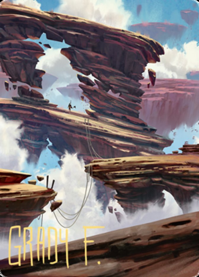 Boulderloft Pathway Art Card (Gold-Stamped Signature) [Zendikar Rising Art Series] | Devastation Store