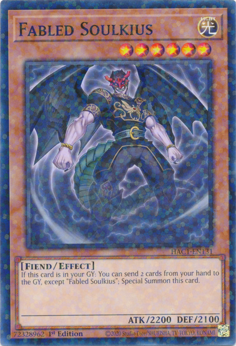 Fabled Soulkius (Duel Terminal) [HAC1-EN131] Parallel Rare | Devastation Store