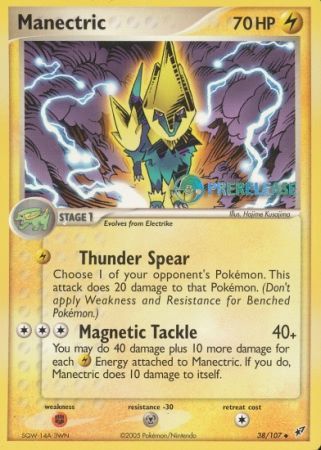 Manectric EX (38/107) (Deoxys Prerelease Promo) [Nintendo: Black Star Promos] | Devastation Store