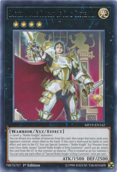 Sacred Noble Knight of King Custennin [MP19-EN142] Rare | Devastation Store