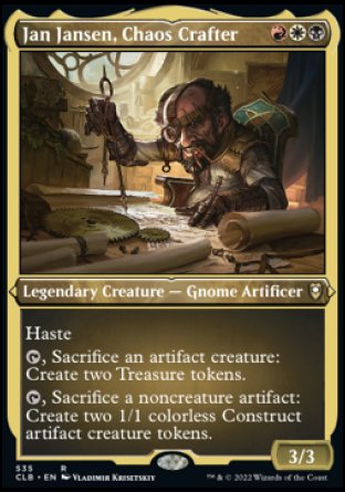 Jan Jansen, Chaos Crafter (Foil Etched) [Commander Legends: Battle for Baldur's Gate] | Devastation Store