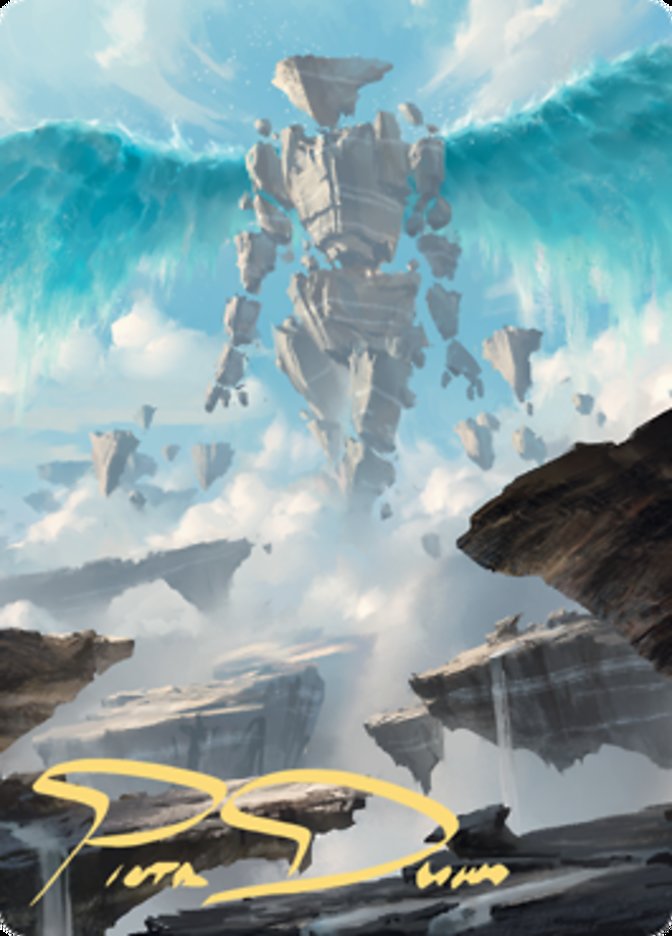 Celestial Colonnade Art Card (Gold-Stamped Signature) [Zendikar Rising Art Series] | Devastation Store