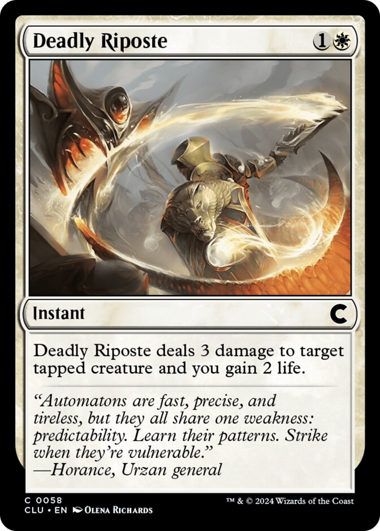 Deadly Riposte [Ravnica: Clue Edition] | Devastation Store