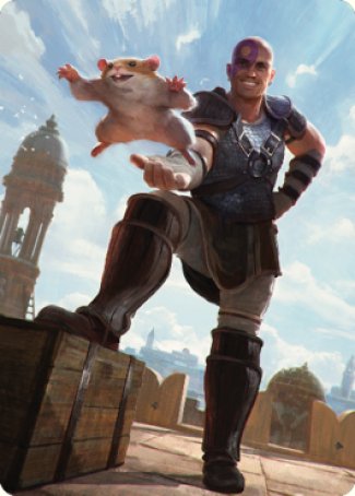 Minsc & Boo, Timeless Heroes Art Card (72) [Commander Legends: Battle for Baldur's Gate Art Series] | Devastation Store
