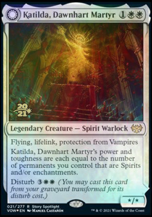Katilda, Dawnhart Martyr // Katilda's Rising Dawn [Innistrad: Crimson Vow Prerelease Promos] | Devastation Store