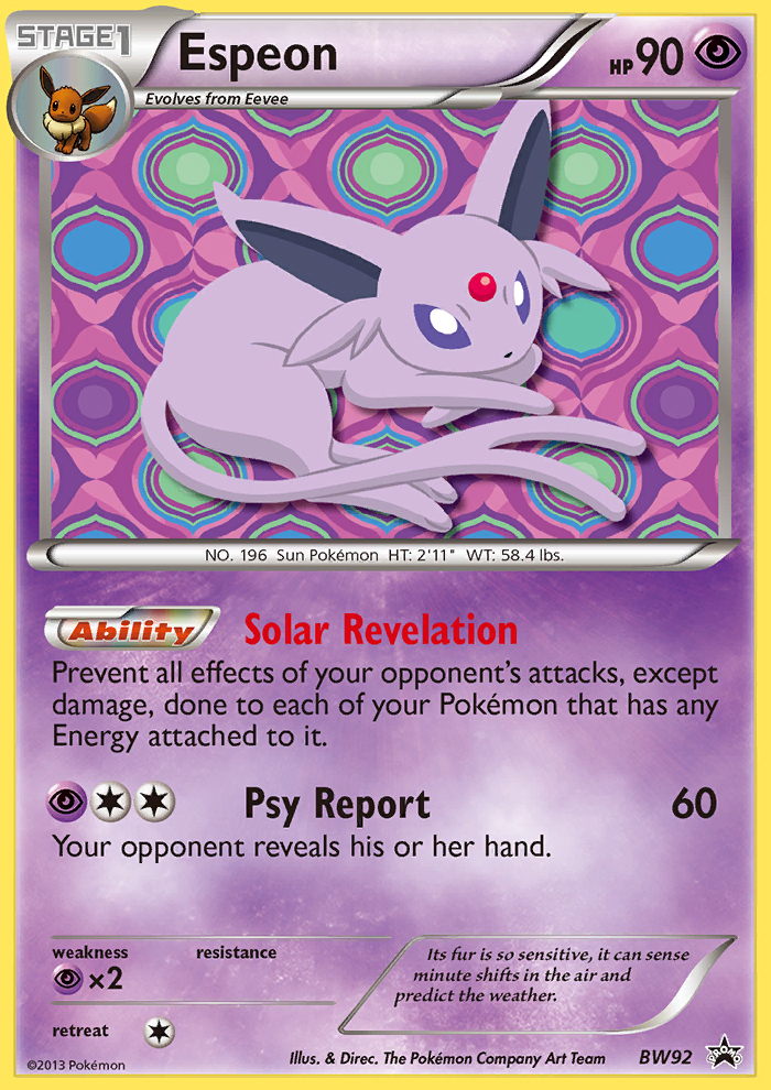 Espeon (BW92) [Black & White: Black Star Promos] | Devastation Store