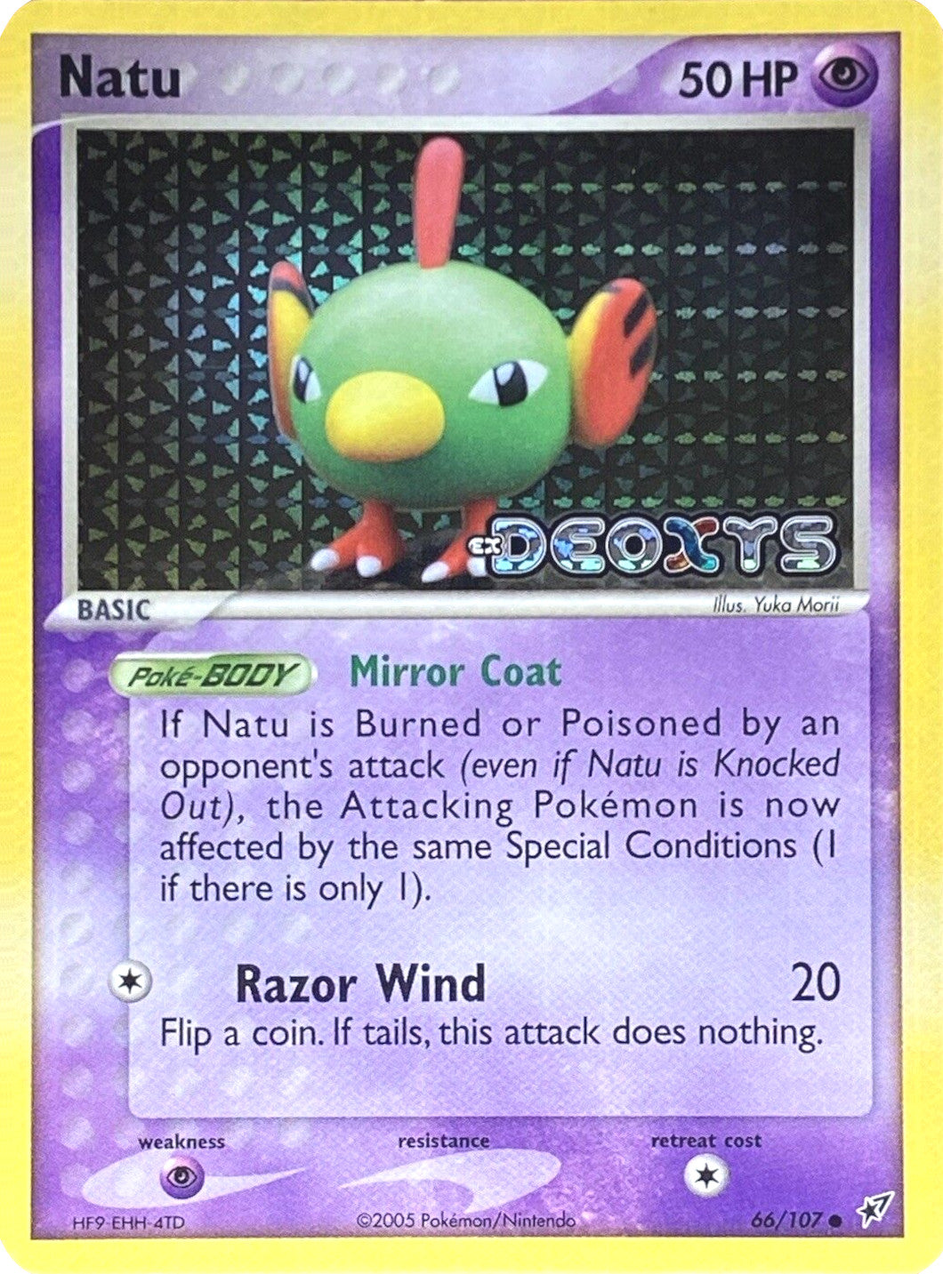 Natu (66/107) (Stamped) [EX: Deoxys] | Devastation Store