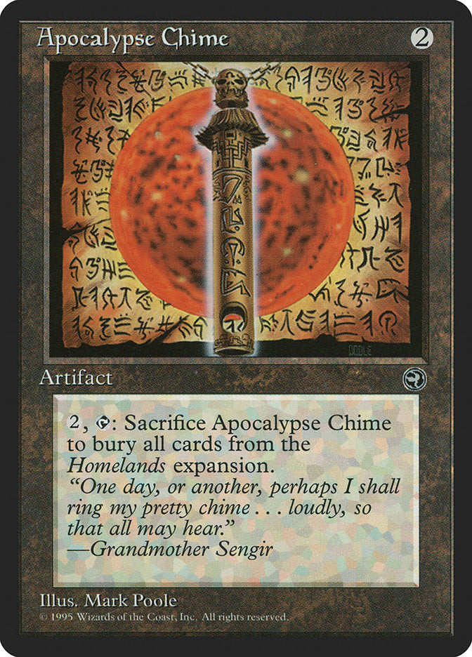 Apocalypse Chime [Homelands] | Devastation Store