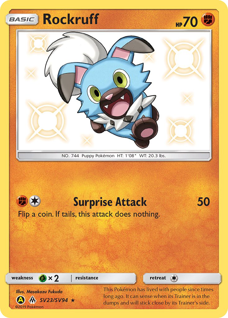 Rockruff (SV23/SV94) [Sun & Moon: Hidden Fates - Shiny Vault] | Devastation Store