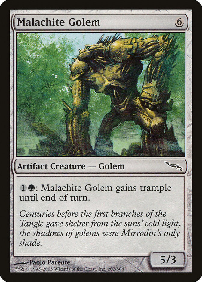 Malachite Golem [Mirrodin] | Devastation Store