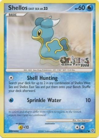 Shellos East Sea (106/132) (Origins Game Fair 2008) [Nintendo: Black Star Promos] | Devastation Store