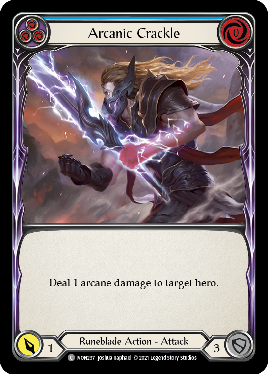 Arcanic Crackle (Blue) [MON237] 1st Edition Normal - Devastation Store | Devastation Store
