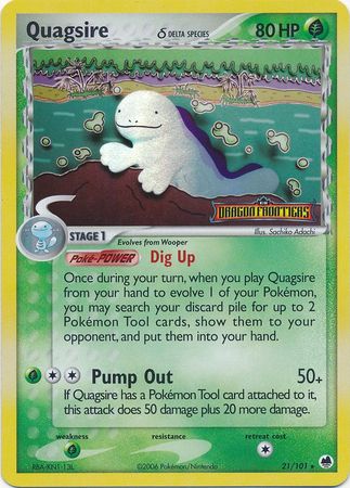 Quagsire (21/101) (Delta Species) (Stamped) [EX: Dragon Frontiers] | Devastation Store