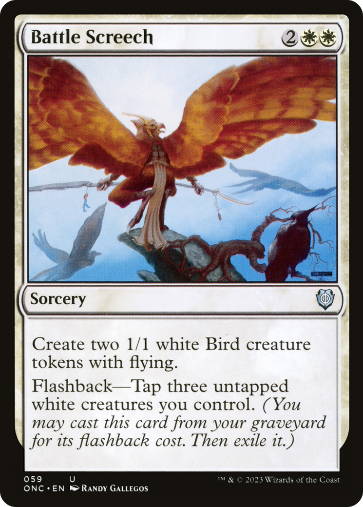 Battle Screech [Phyrexia: All Will Be One Commander] | Devastation Store