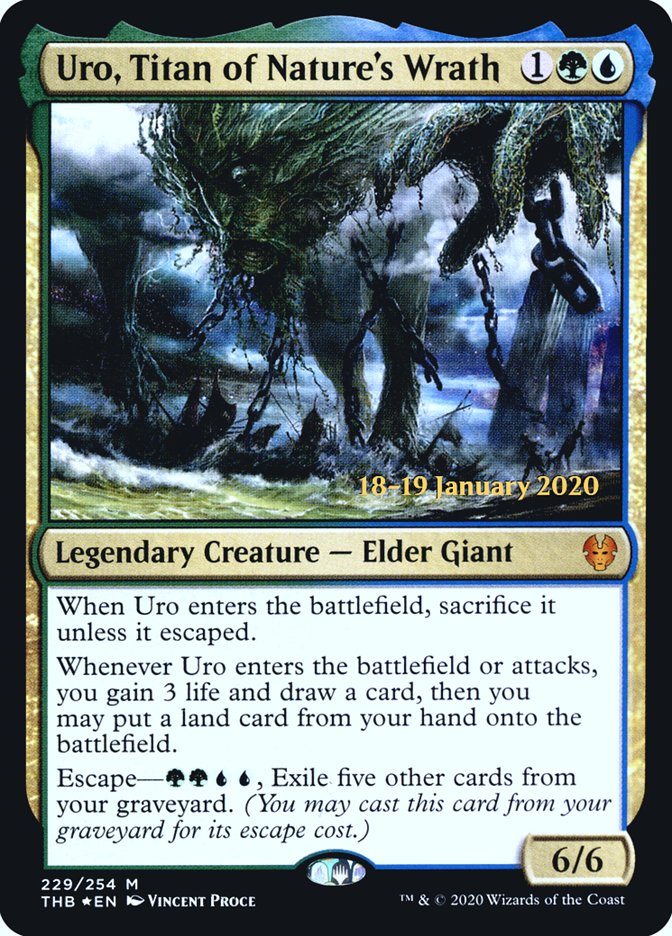 Uro, Titan of Nature's Wrath [Theros Beyond Death Prerelease Promos] | Devastation Store