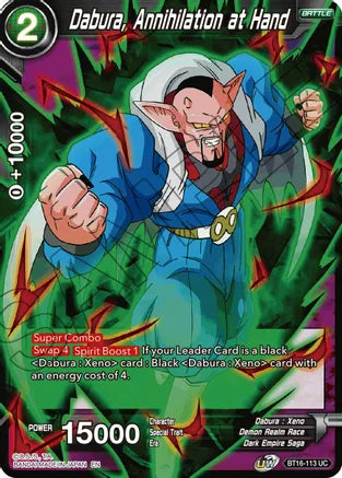 Dabura, Annihilation at Hand [BT16-113] | Devastation Store