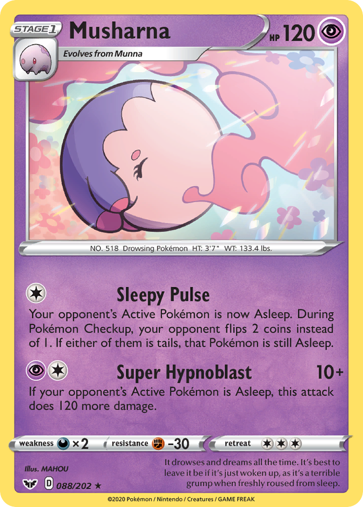 Musharna (088/202) [Sword & Shield: Base Set] | Devastation Store