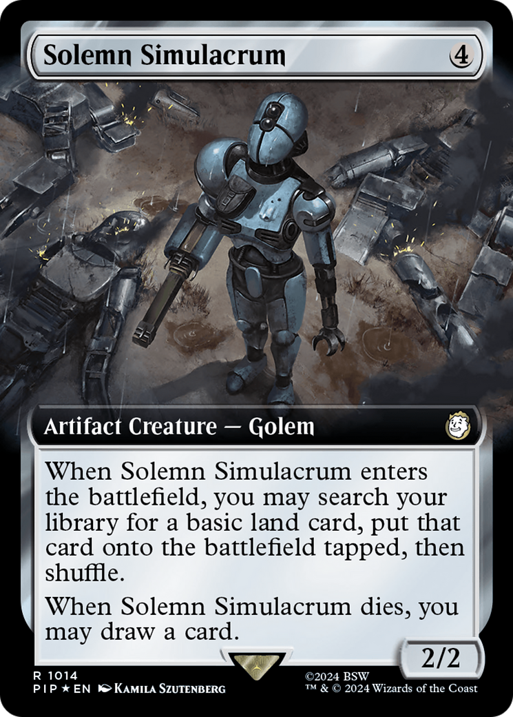 Solemn Simulacrum (Extended Art) (Surge Foil) [Fallout] | Devastation Store
