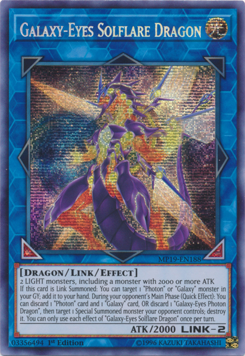 Galaxy-Eyes Solflare Dragon [MP19-EN188] Prismatic Secret Rare | Devastation Store