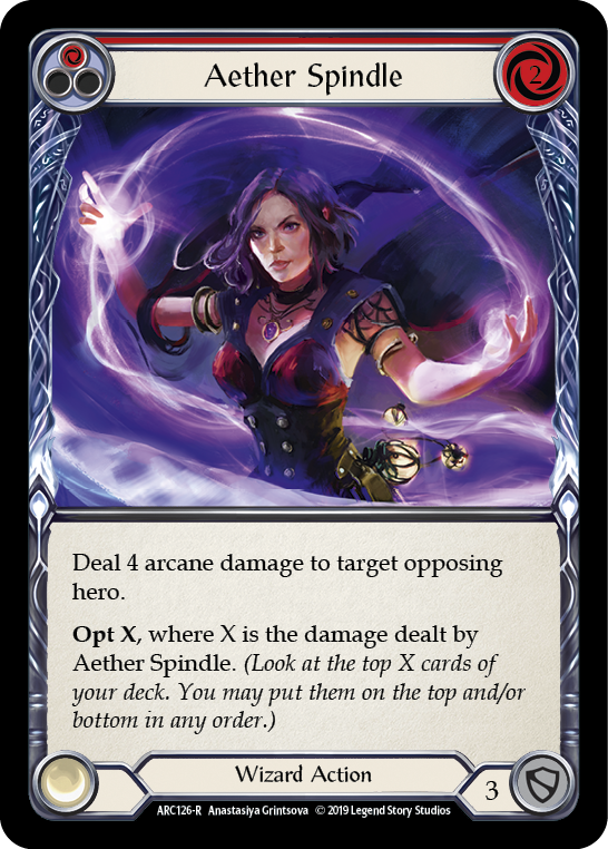 Aether Spindle (Red) [ARC126-R] 1st Edition Normal - Devastation Store | Devastation Store