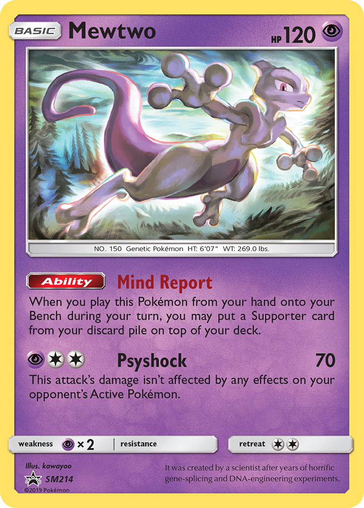 Mewtwo (SM214) [Sun & Moon: Black Star Promos] | Devastation Store