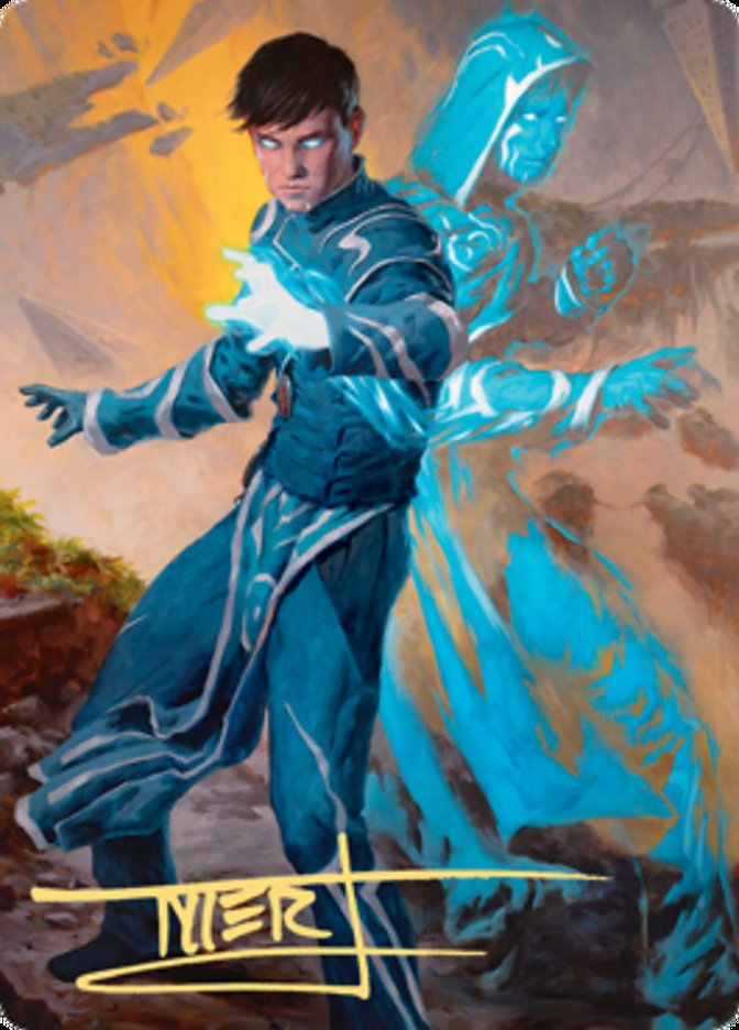 Jace, Mirror Mage 1 Art Card (Gold-Stamped Signature) [Zendikar Rising Art Series] | Devastation Store