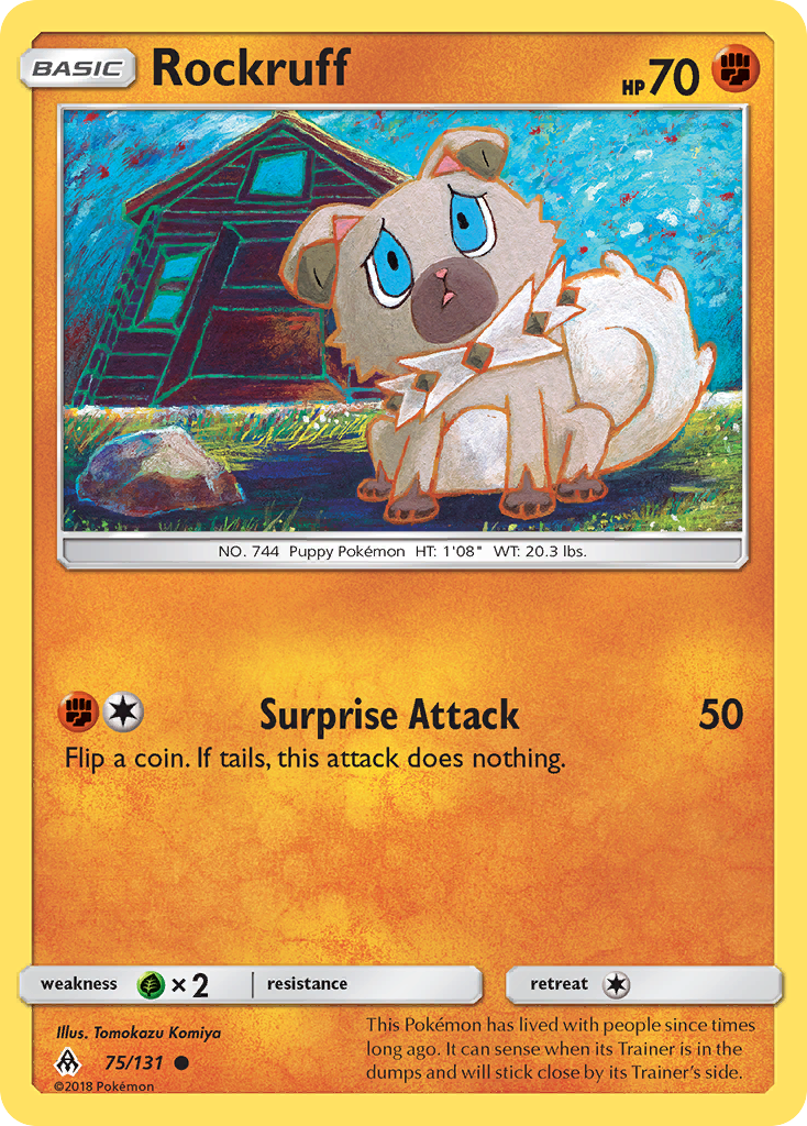 Rockruff (75/131) [Sun & Moon: Forbidden Light] | Devastation Store