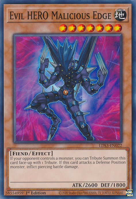 Evil HERO Malicious Edge [LDS3-EN022] Common | Devastation Store