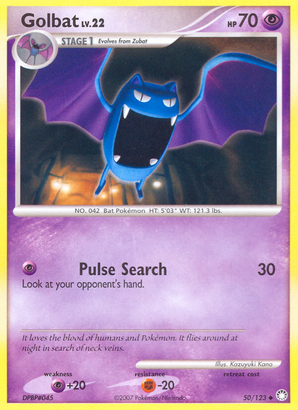 Golbat (50/123) [Diamond & Pearl: Mysterious Treasures] | Devastation Store