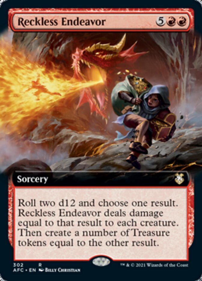 Reckless Endeavor (Extended) [Dungeons & Dragons: Adventures in the Forgotten Realms Commander] | Devastation Store