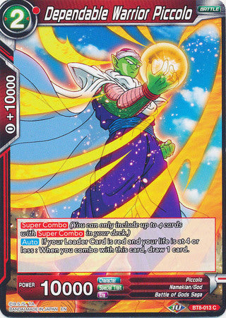 Dependable Warrior Piccolo [BT8-013] | Devastation Store