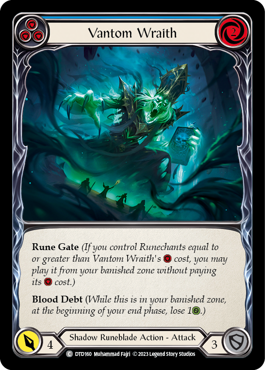 Vantom Wraith (Blue) [DTD160] (Dusk Till Dawn)  Rainbow Foil | Devastation Store