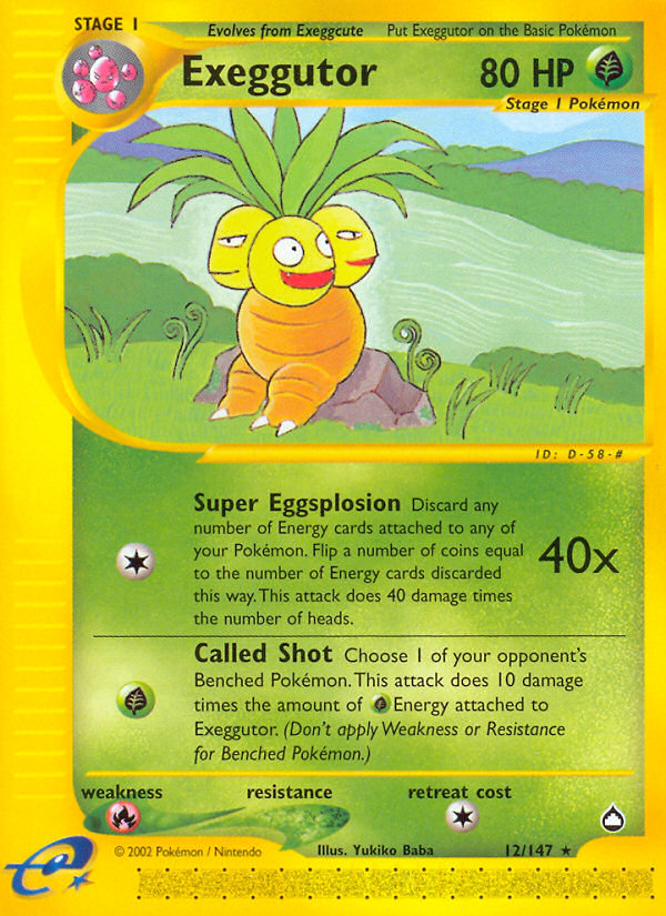 Exeggutor (12/147) [Aquapolis] | Devastation Store