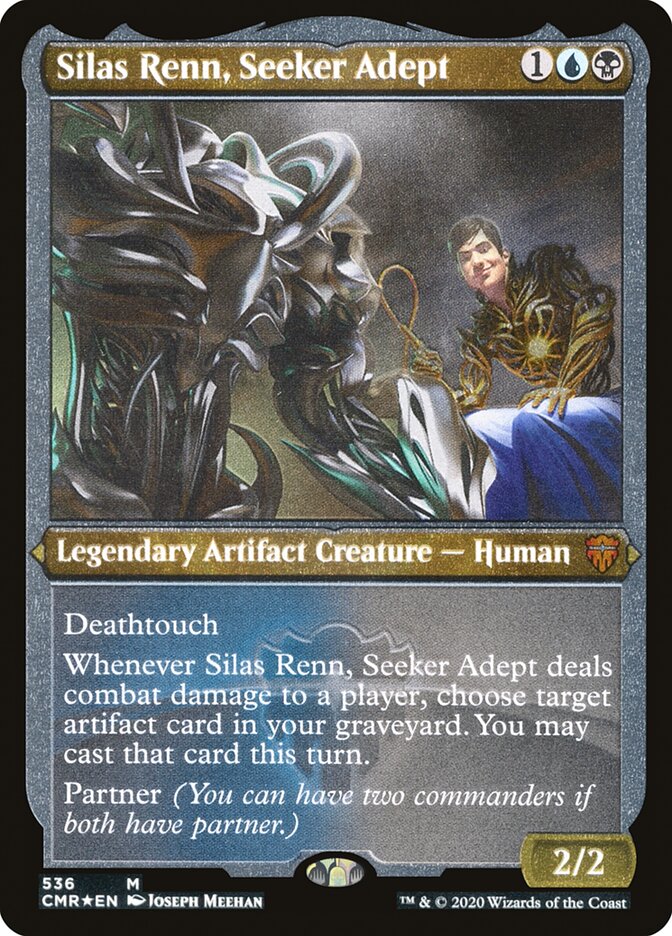 Silas Renn, Seeker Adept (Etched) [Commander Legends] | Devastation Store